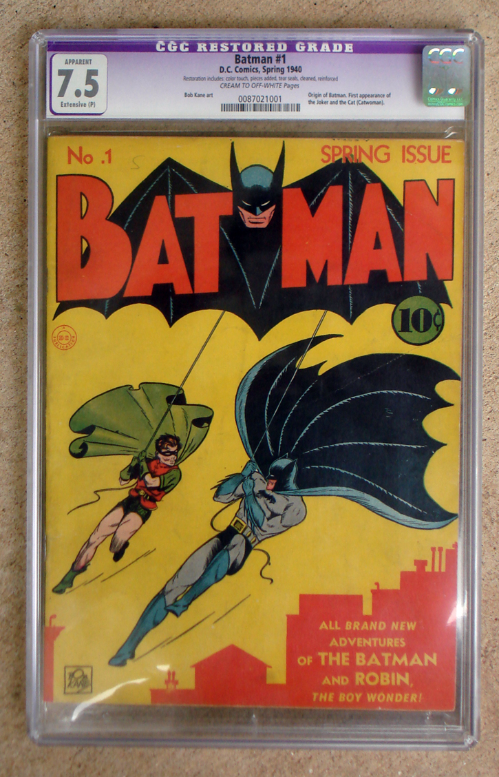 BATMAN #1 1940 SPRING ISSUE - CGC GRADED 7.5! | EBay